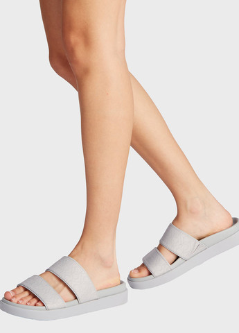 Серые шлепанцы Calvin Klein с логотипом