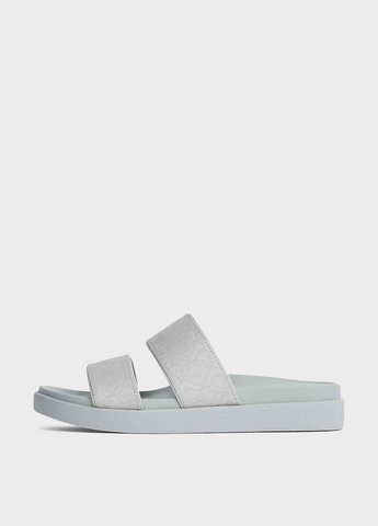 Серые шлепанцы Calvin Klein с логотипом