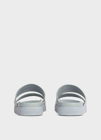Серые шлепанцы Calvin Klein с логотипом