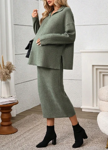 Костюм для вагітних (светр, спідниця) SHEIN (340699280)