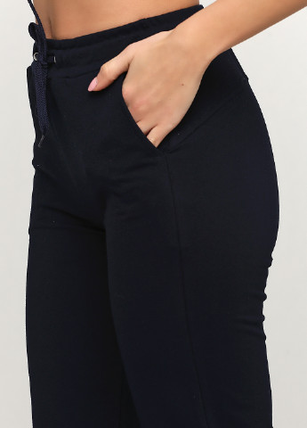 Темно-синие спортивные демисезонные джоггеры брюки Роза