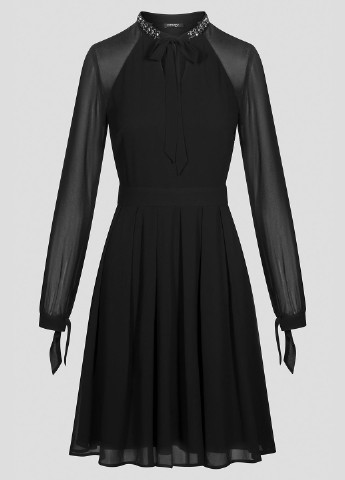 Чорна кежуал плаття, сукня кльош Orsay однотонна