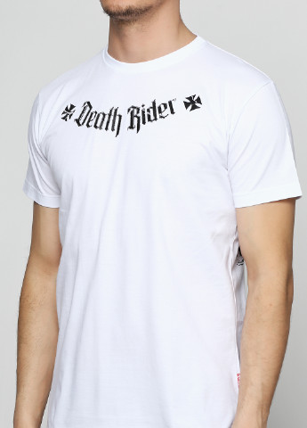 Біла футболка Dobermans Aggressive