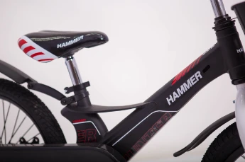 Детский Велосипед c облегченной рамой HUNTER-1850D с корзинкой Магниевый черный Hammer (252058477)