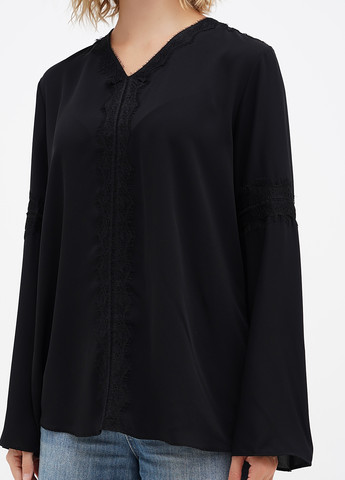 Чорна блуза Sassofono