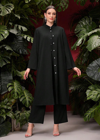 Костюм (кардиган, жилет, брюки) SHEIN (330487447)