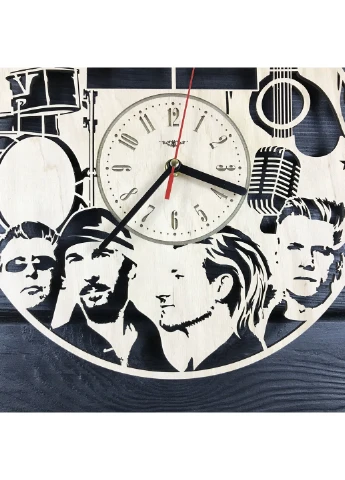Оригинальные интерьерные часы на стену «U2» 7Arts (253567537)