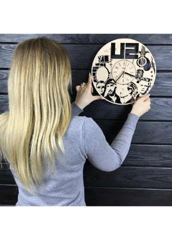 Оригинальные интерьерные часы на стену «U2» 7Arts (253567537)