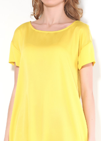Желтое кэжуал платье Paolo Casalini