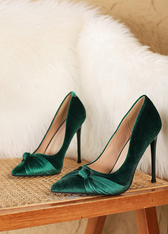 SHEIN Туфлі туфлі-човники темно-зелений з текстиль, китай — демісезон (339133176)