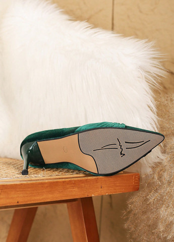 SHEIN Туфлі туфлі-човники темно-зелений з текстиль, китай — демісезон (339133176)