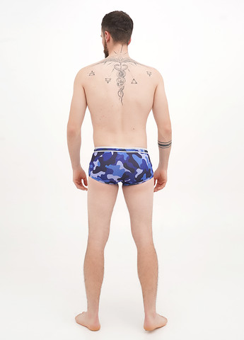 Мужские комбинированные пляжные плавки брифы ES Collection