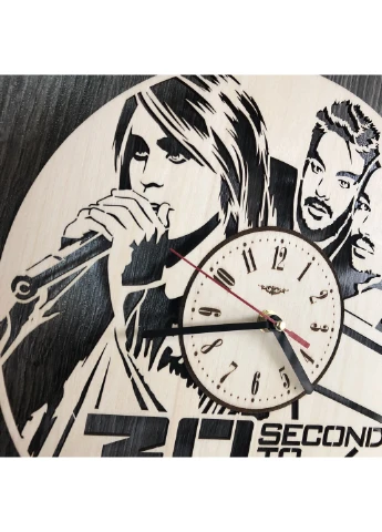 Концептуальний настінний годинник в інтер`єр "Thirty Seconds to Mars" 7Arts (253567768)