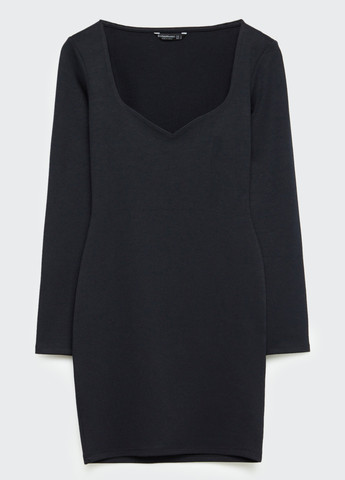 Чорна кежуал сукня силуетна Stradivarius однотонна