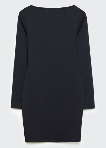 Чорна кежуал сукня силуетна Stradivarius однотонна