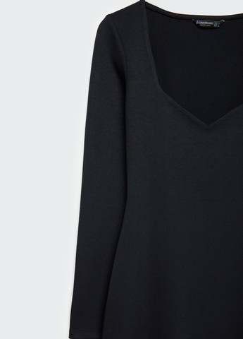 Чорна кежуал сукня силуетна Stradivarius однотонна