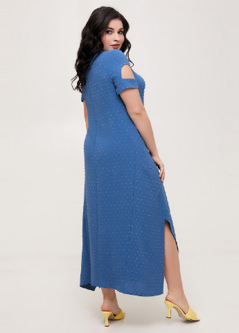 Синее кэжуал платье A'll Posa однотонное