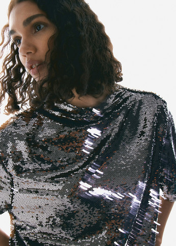 Срібляста блуза H&M