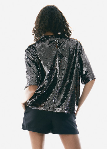 Срібляста блуза H&M