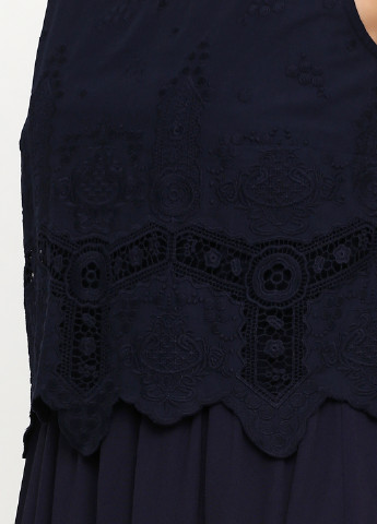 Темно-синее кэжуал платье Naf Naf однотонное