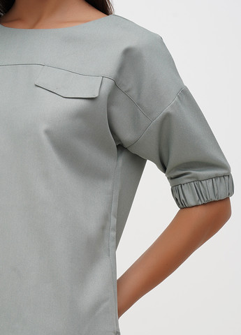 Зелена кежуал сукня Sassofono однотонна