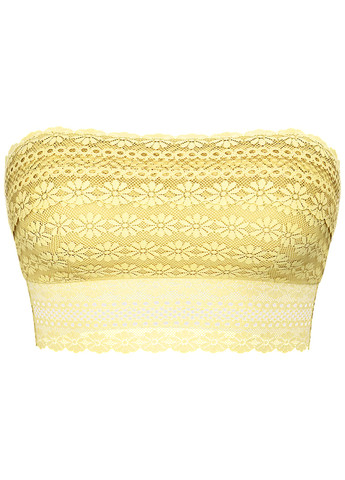 Жовтий топ бюстгальтер Victoria's Secret без кісточок поліамід, еластан