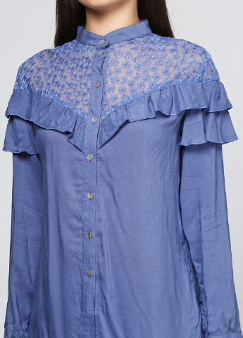 Светло-синяя демисезонная блуза Ruta-S
