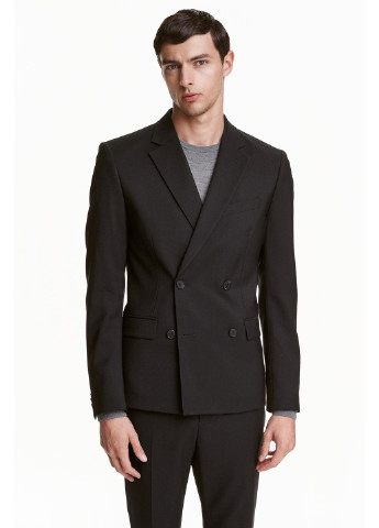 Пиджак H&M Модель чёрный деловой