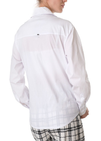 Белая классическая рубашка однотонная Gaudi