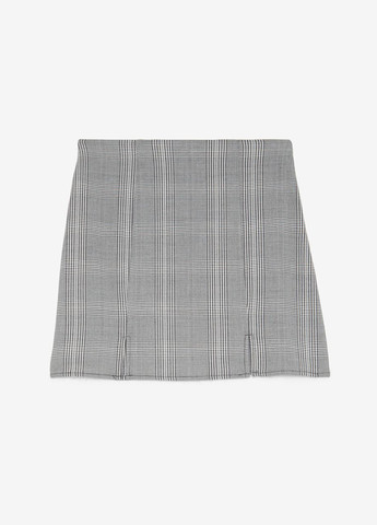 Серая кэжуал в клетку юбка Jennyfer а-силуэта (трапеция)