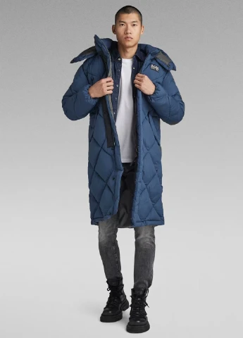 Синяя зимняя куртка G-Star Raw