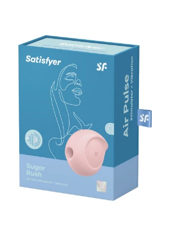 Вакуумный клиторальный стимулятор с вибрацией Sugar Rush Rose Satisfyer (254151668)