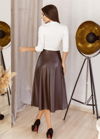 Темно-коричневая юбка New Trend