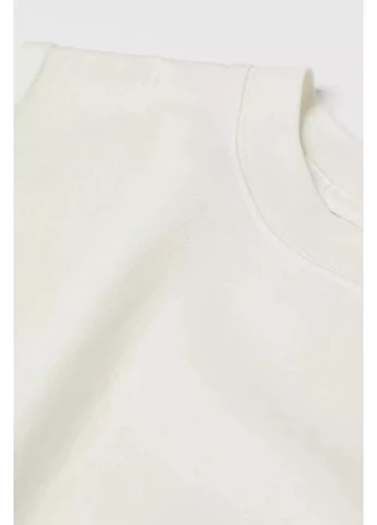 Молочное кэжуал платье H&M однотонное