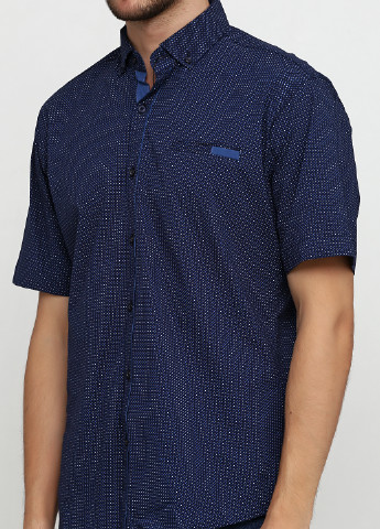 Темно-синяя кэжуал рубашка в горошек Recobar