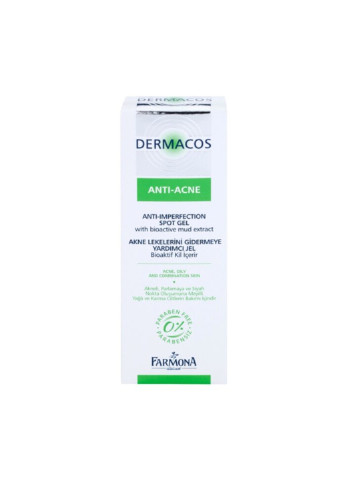 Гель для проблемної шкіри обличчя Dermacos Anti-Acne 15 мл Farmona (251847801)