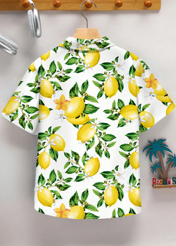 Белая кэжуал рубашка с рисунком SHEIN