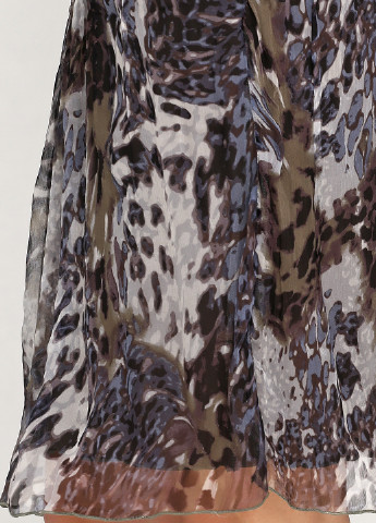 Темно-серая кэжуал с анималистичным узором юбка Patrizia Dini мини