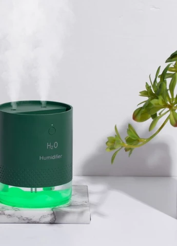 Увлажнитель воздуха аккумуляторный двойной H2O Wave 650мл, зелёный More (253850557)