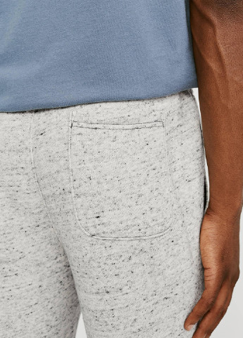 Светло-серые спортивные демисезонные прямые брюки Abercrombie & Fitch