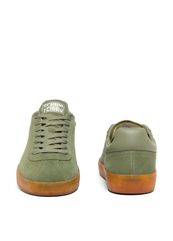 Оливковые (хаки) демисезонные кроссовки Lacoste Baseshot