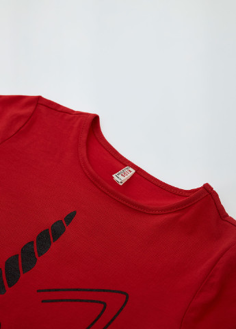 Червона літня футболка DeFacto
