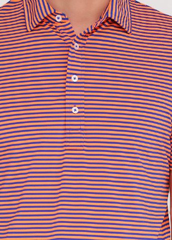 Оранжевая футболка-тенниска для мужчин Ralph Lauren в полоску