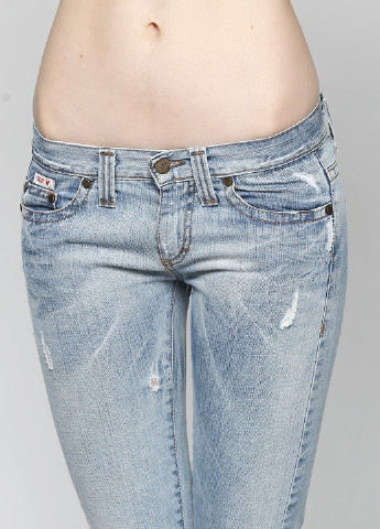 Голубые демисезонные джинсы Sexy Woman