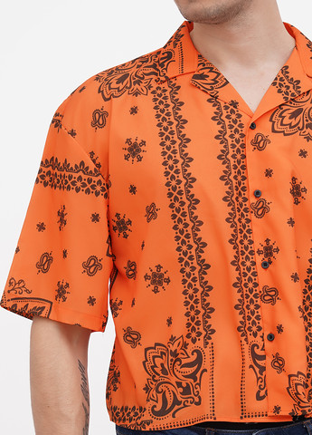 Оранжевая кэжуал рубашка турецкие огурцы Boohoo