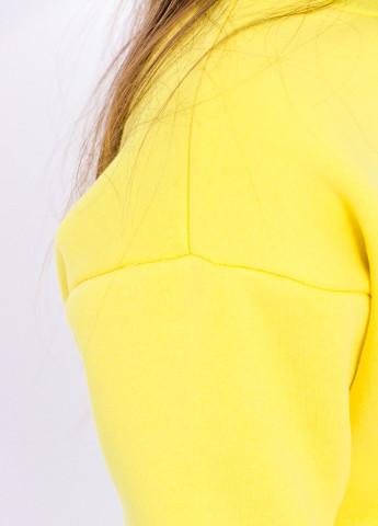 Носи своє свитшот для девочки (подростковый) надпись желтый повседневный трикотаж