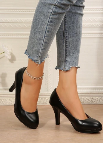 SHEIN Туфлі чорний з штучна шкіра, китай — демісезон (343141858)