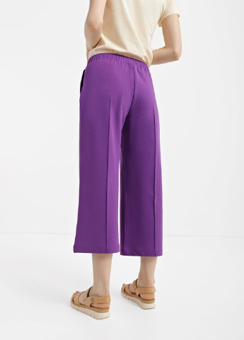 Фиолетовые кэжуал демисезонные кюлоты брюки Promin