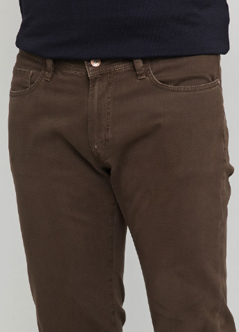 Хаки кэжуал демисезонные прямые брюки Otto Kern