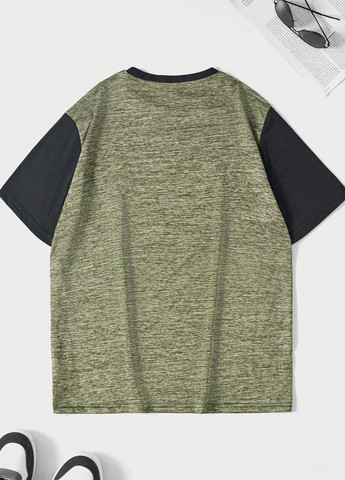 Сіро-зелена футболка SHEIN